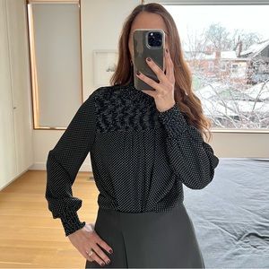 Smocked Polka Dot Top